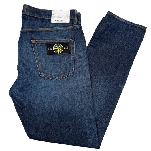 Stone Island AW 2018 Navy Blue RE-T Fit Denim Jeans