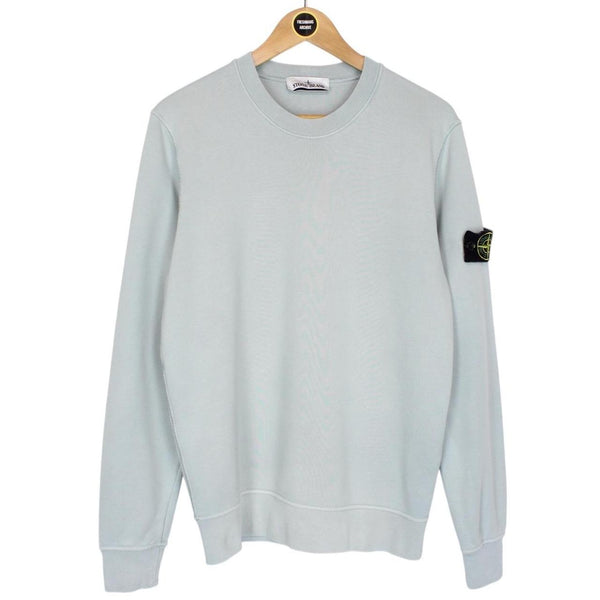 Stone Island Blue Cotton Sweatshirt Jumper