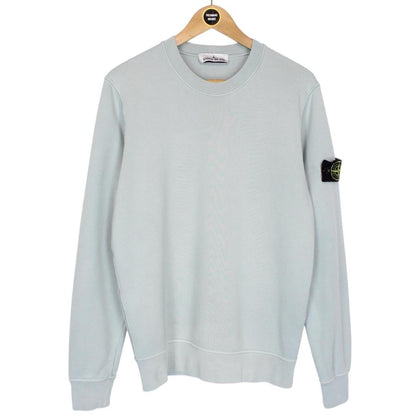 Stone Island Blue Cotton Sweatshirt Jumper