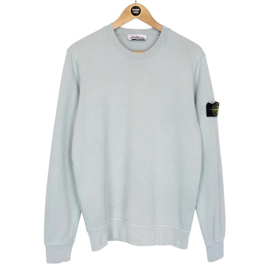 Stone Island Blue Cotton Sweatshirt Jumper