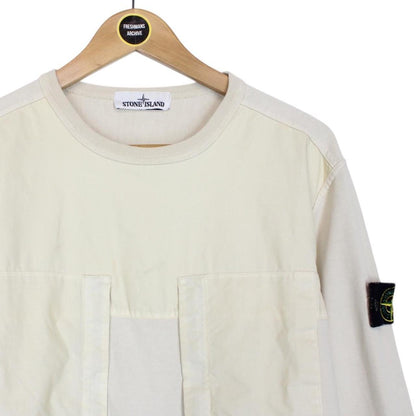 Stone Island SS 2020 Beige Cotton Sweatshirt Jumper