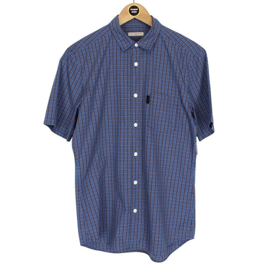 Burberry Brit Blue Check Short Sleeve Cotton Shirt