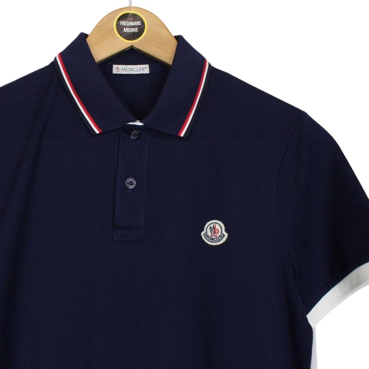 Moncler Maglia Manica Corta Polo Shirt Small – Freshmans Archive