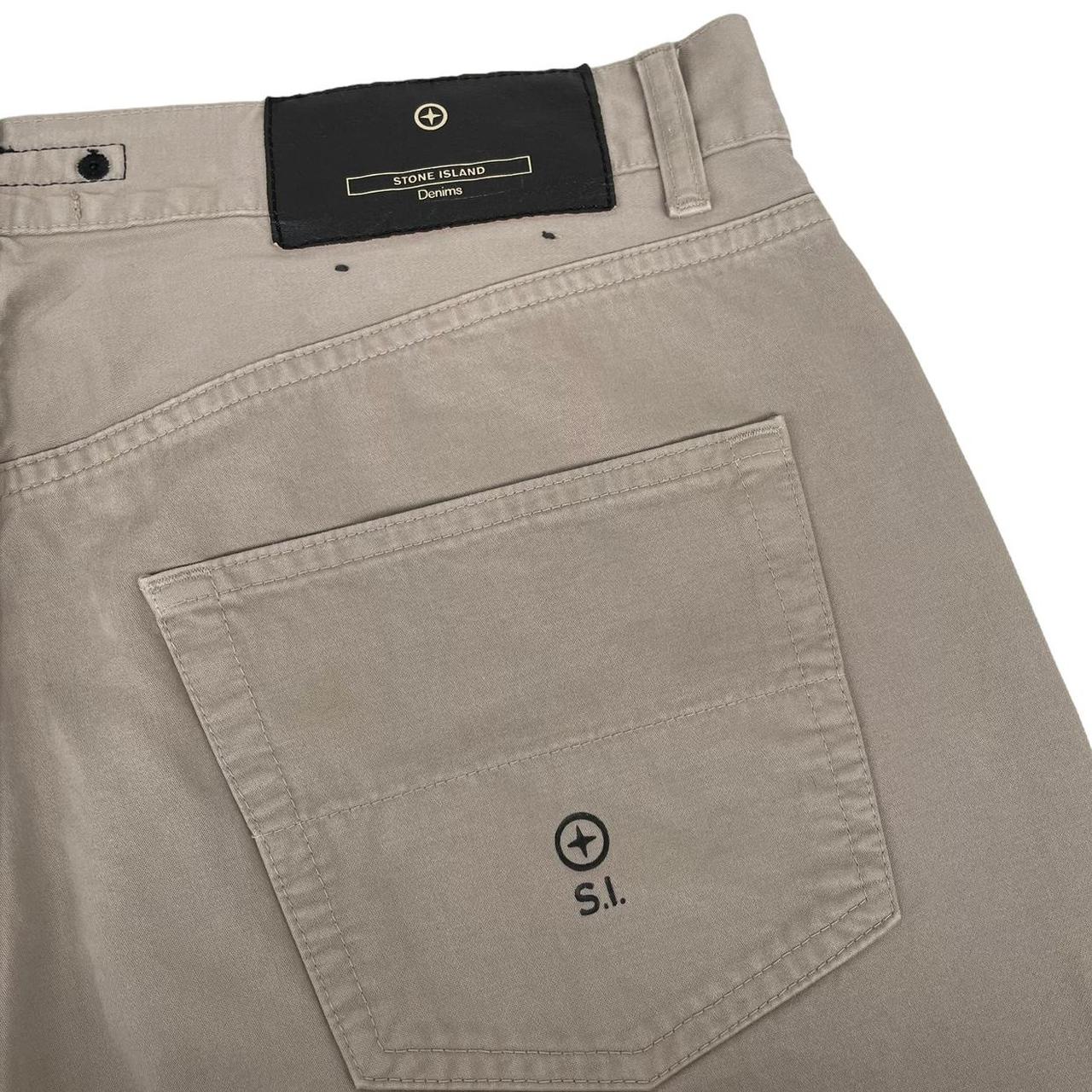 Vintage Stone Island Denims AW 2006 Beige Straight Leh Fit Cotton Trousers