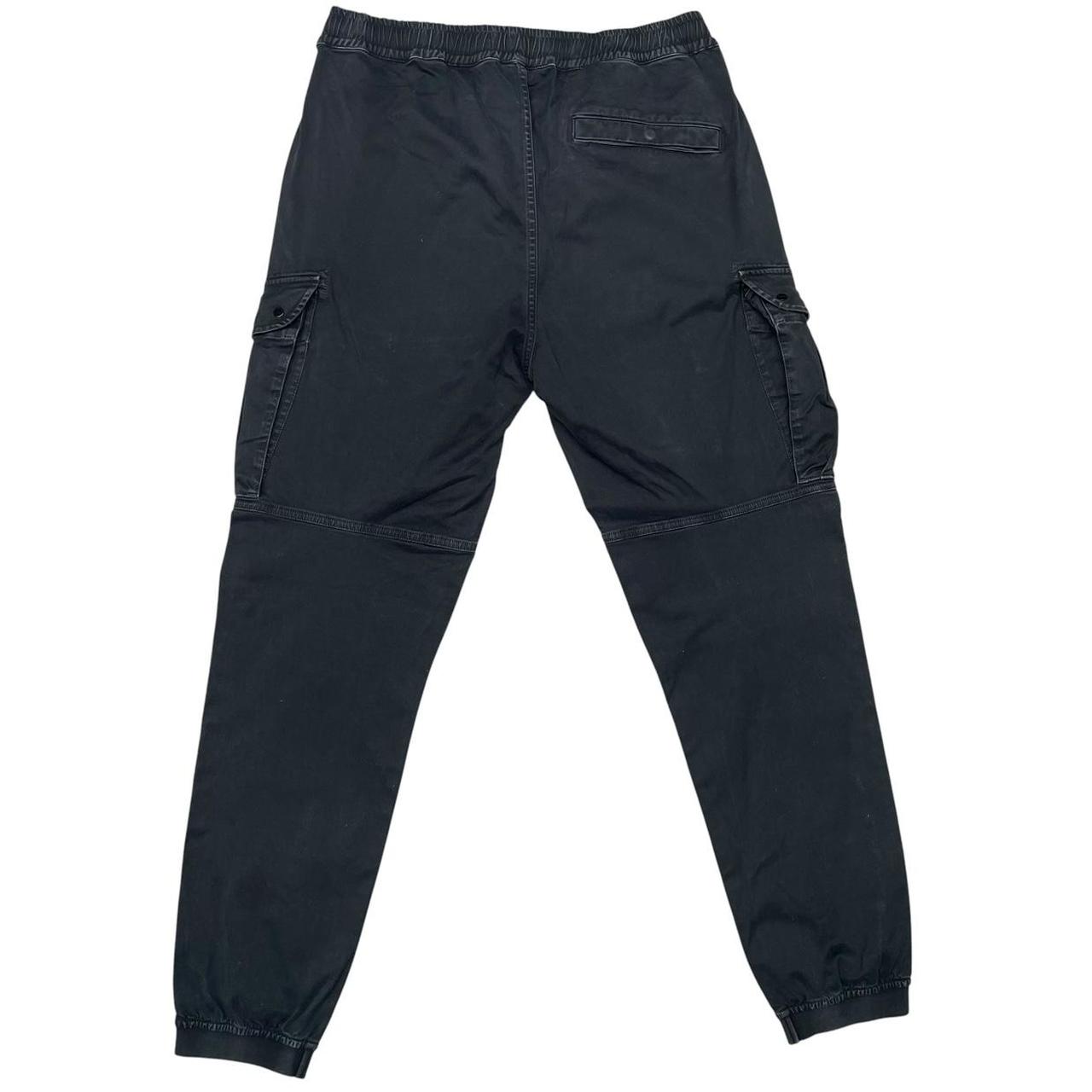 Stone Island AW 2021Black RE-T Fit Cargo Trousers