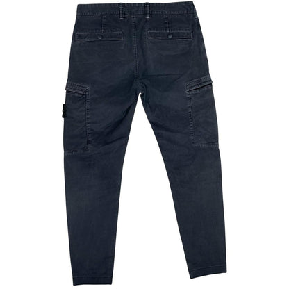 Stone Island AW 2020 Black Skinny Fit Cargo Trousers