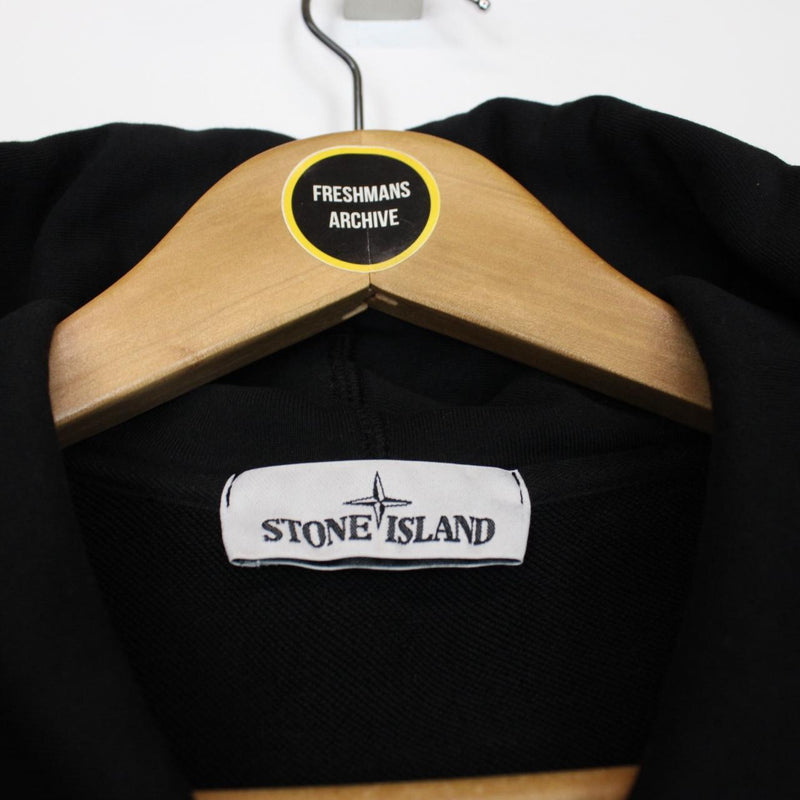Stone Island SS 2019 Black Full Zip Cotton Hoodie Jumper