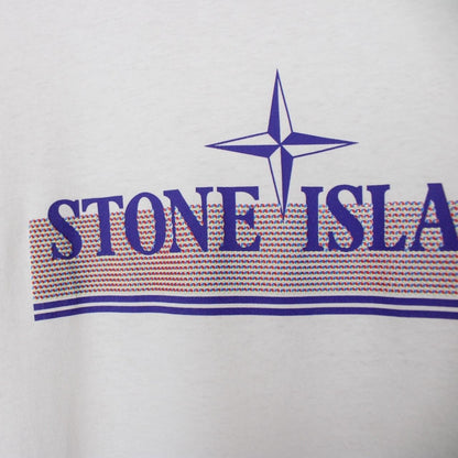 Stone Island SS 2022 White Short Sleeve Logo Print T-Shirt
