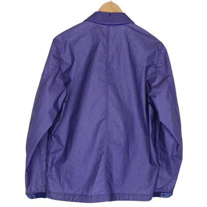 Stone Island SS 2022 Blue Aggressive Gommato Logo Jacket