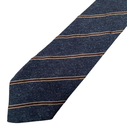 Vintage Burberry London Blue Striped Silk Tie