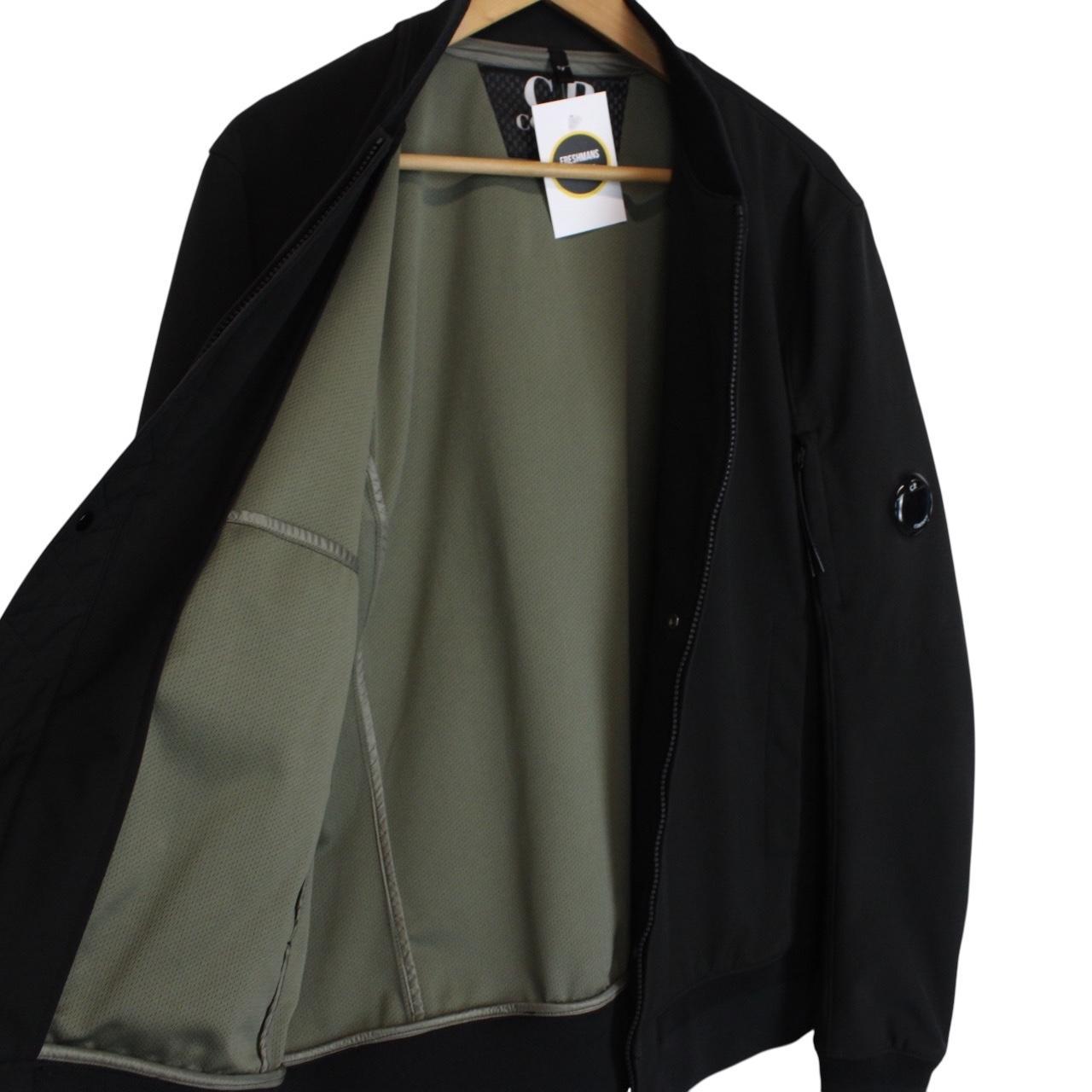 CP Company Black Full Zip Nylon Lens Bomber Jacket