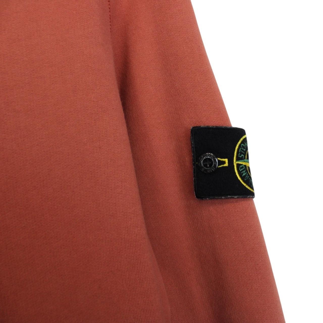 Stone Island AW 2019 Orange Cotton Hoodie Jumper