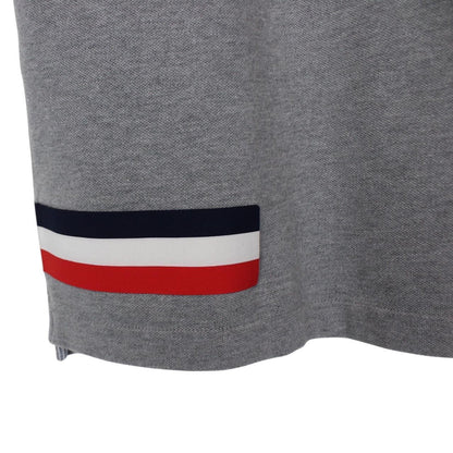 Moncler Gamme Bleu Grey Short Sleeve Cotton Polo Shirt