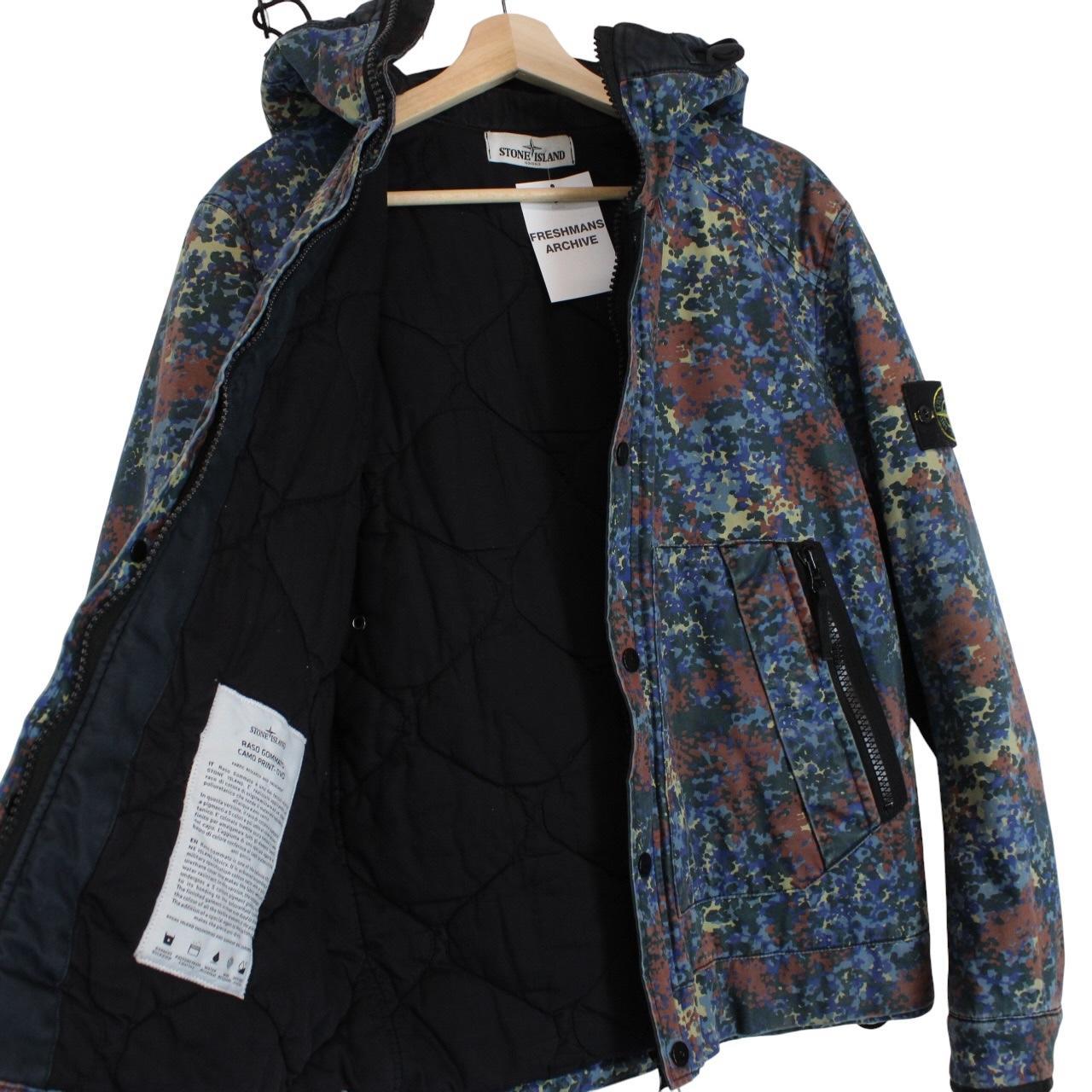 Stone Island AW 2013 Multicoloured Raso Gommato Camo OVD Jacket