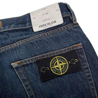 Stone Island AW 2017 Navy Blue Slim Fit Denim Jeans