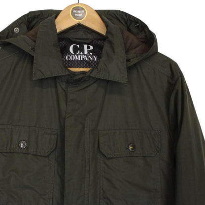 CP Company Micro-M Khaki Green Full Zip Goggle Jacket