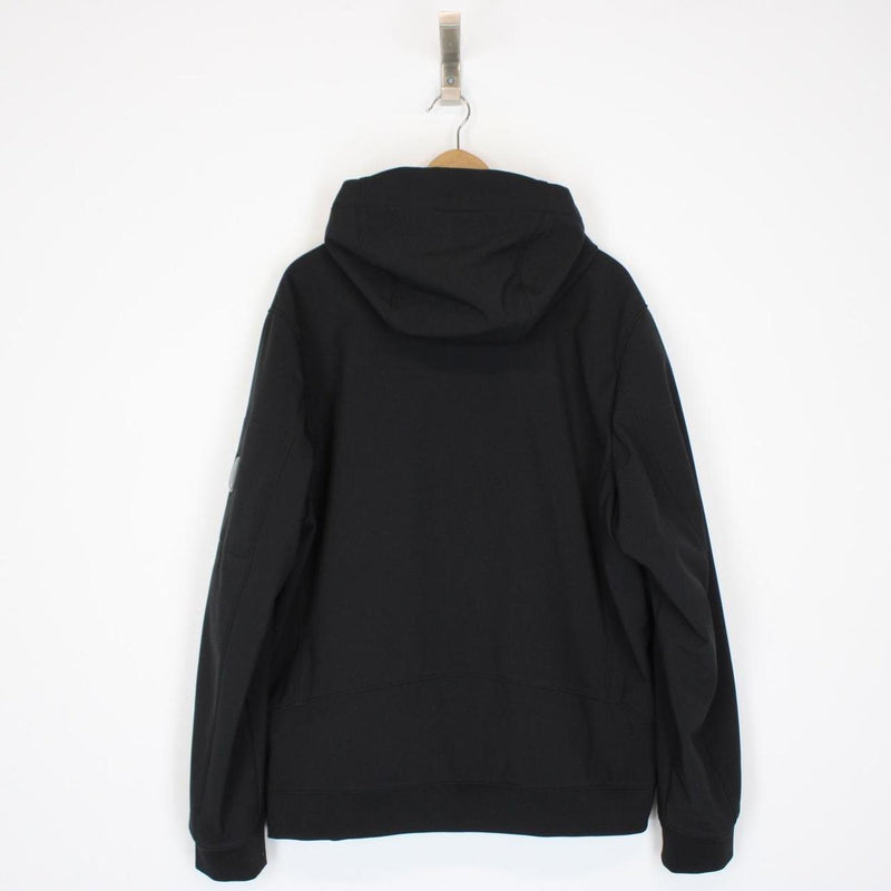CP Company Black Full Zip Goggle Soft Shell Jacket
