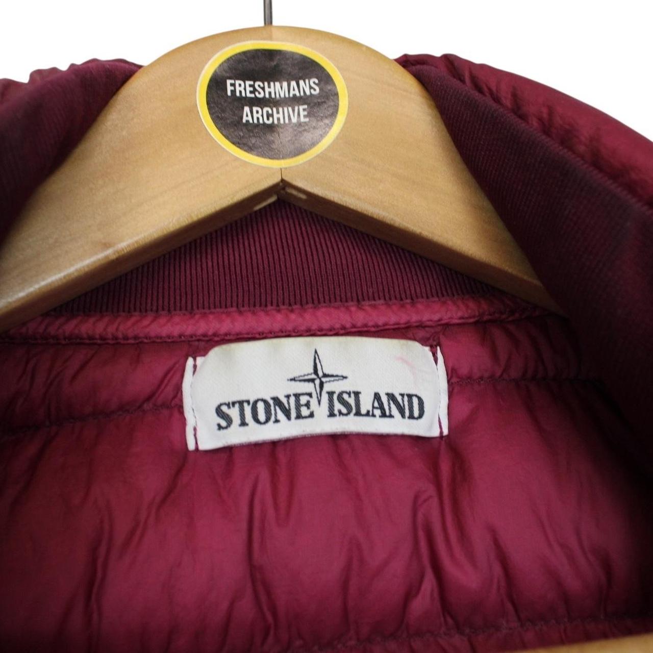 Stone Island AW 2018 Burgundy Garment Dyed Micro Yarn Down Gilet / Bodywarmer