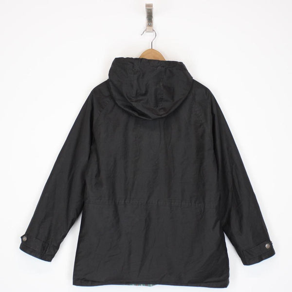 Vintage 90s Giorgio Armani Black Hooded Jacket