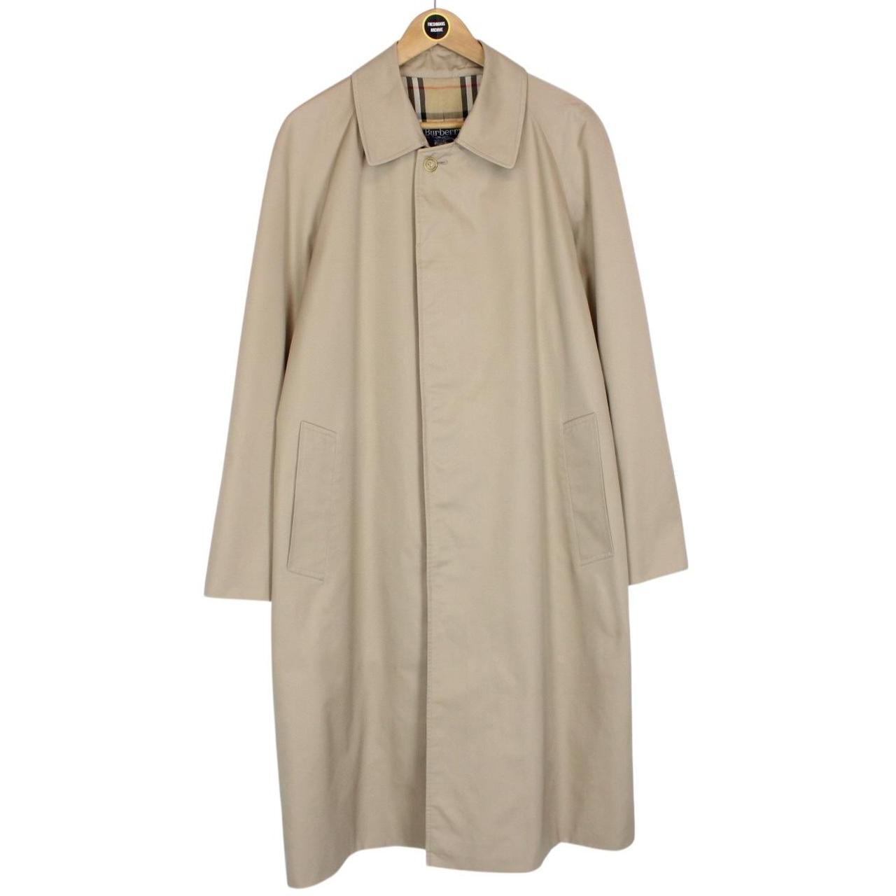 Vintage 90s Burberry Tan Brown Single Breasted Trench Coat