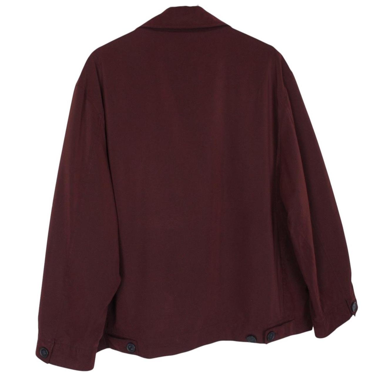 Burberry London Burgundy Nova Check Lined Harrington Jacket