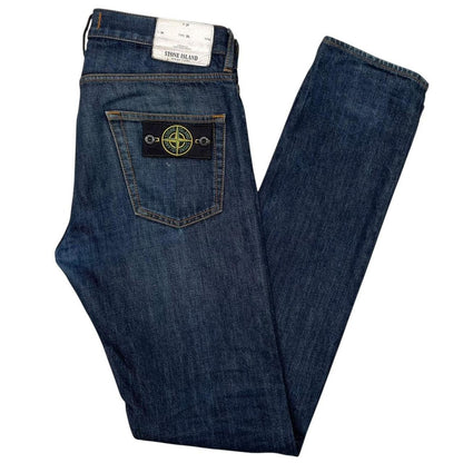 Stone Island AW 2016 Navy Blue Slim Fit Denim Jeans