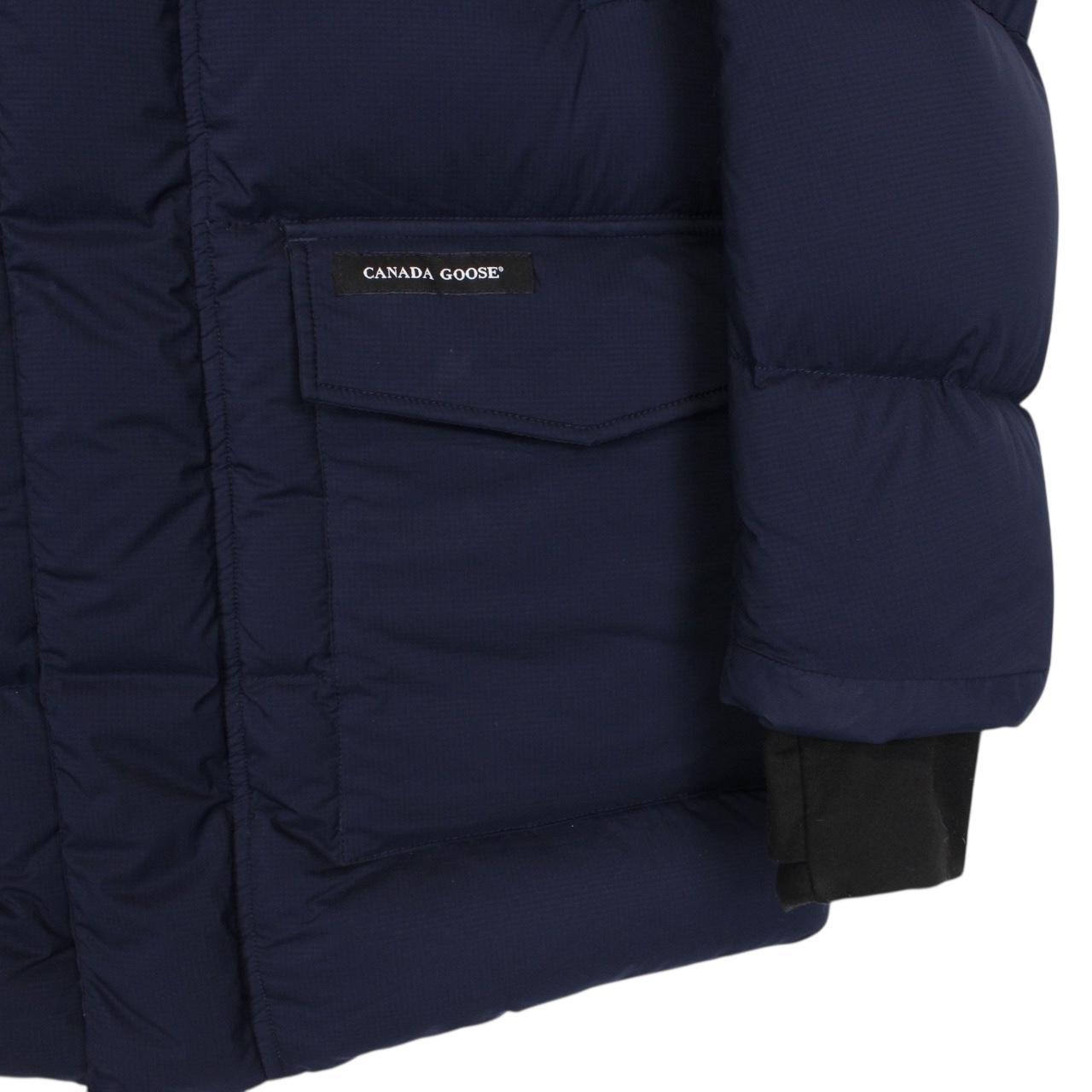 Canada Goose Navy Blue Full Zip Armstrong Parka Down Coat