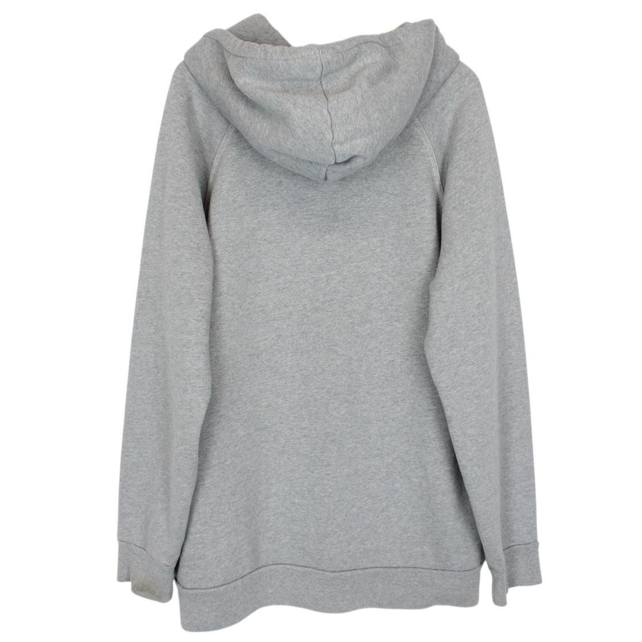 Burberry Grey and White Embroidered Logo Spellout Hoodie Jumper