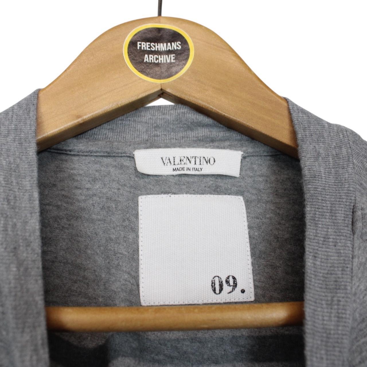 Valentino Grey Rockstud Cotton Short Sleeve T-Shirt