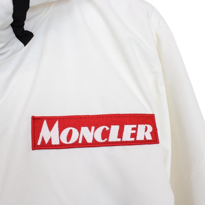 Moncler Trakehner White Full Zip Hooded Jacket