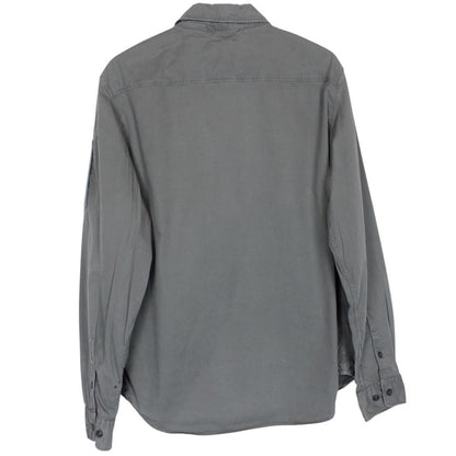 CP Company Grey Full Zip Cotton Lens Overshirt Jacket