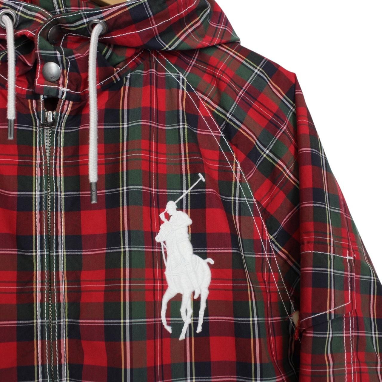 Vintage 90s Ralph Lauren Multicoloured Tartan Check Hooded Cotton Jacket