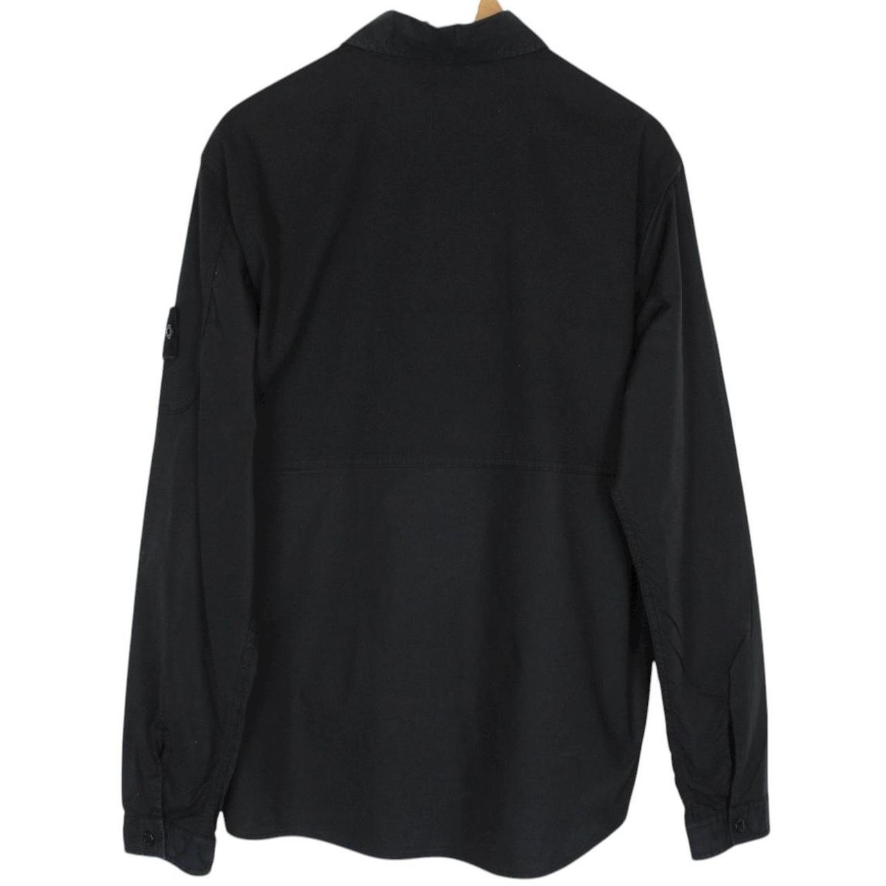 Stone Island Ghost SS 2018 Black Full Zip Cotton Overshirt Jacket