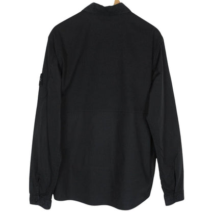 Stone Island Ghost SS 2018 Black Full Zip Cotton Overshirt Jacket