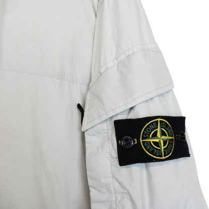 Stone Island AW 2022 Pale Blue Garment Dyed Crinkle Reps R-NY Down Puffer Jacket