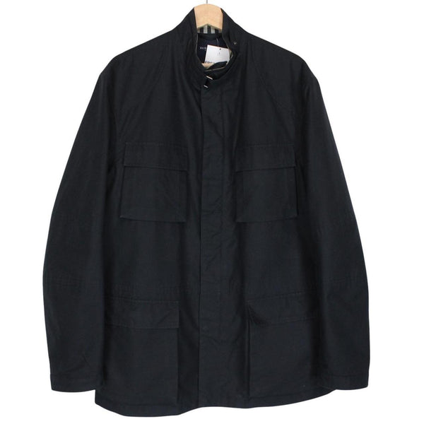 Vintage Burberry London Navy Blue Lambswool Blend Jacket