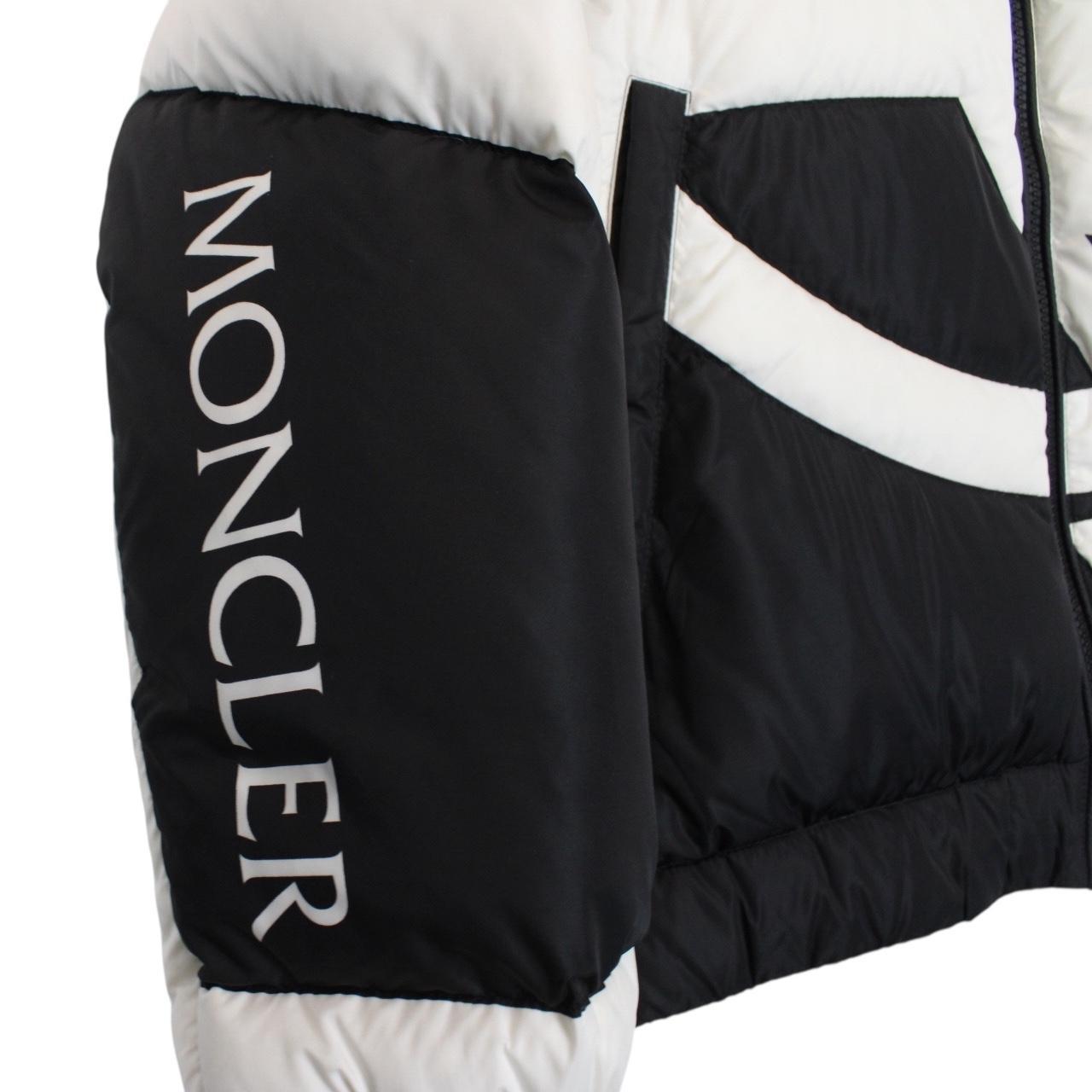 Moncler 5 Craig Green Plungery White and Black Full Zip Down Jacket