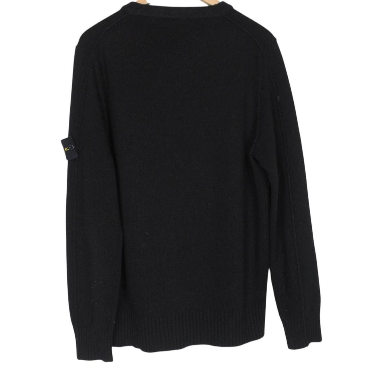 Stone Island Black Wool Knit Jumper