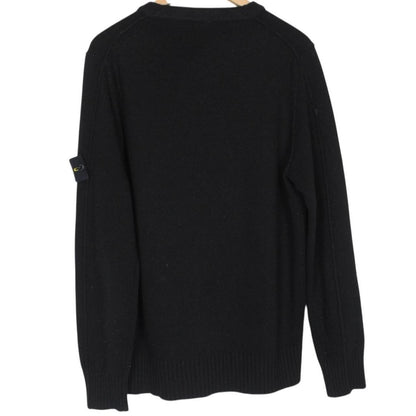 Stone Island Black Wool Knit Jumper