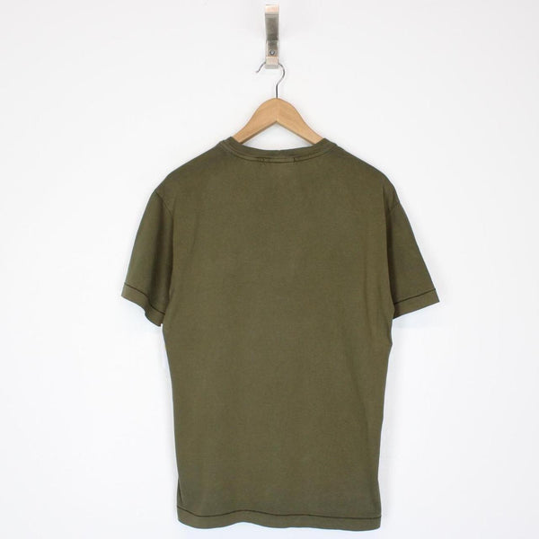 Stone Island SS 2018 Khaki Green Short Sleeve Compass T-Shirt