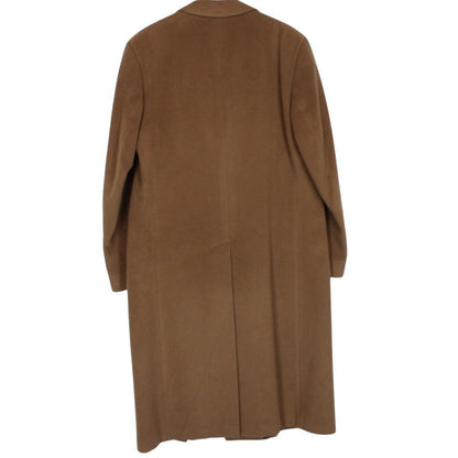 Loro Piana Camel Brown Cashmere Wool Overcoat