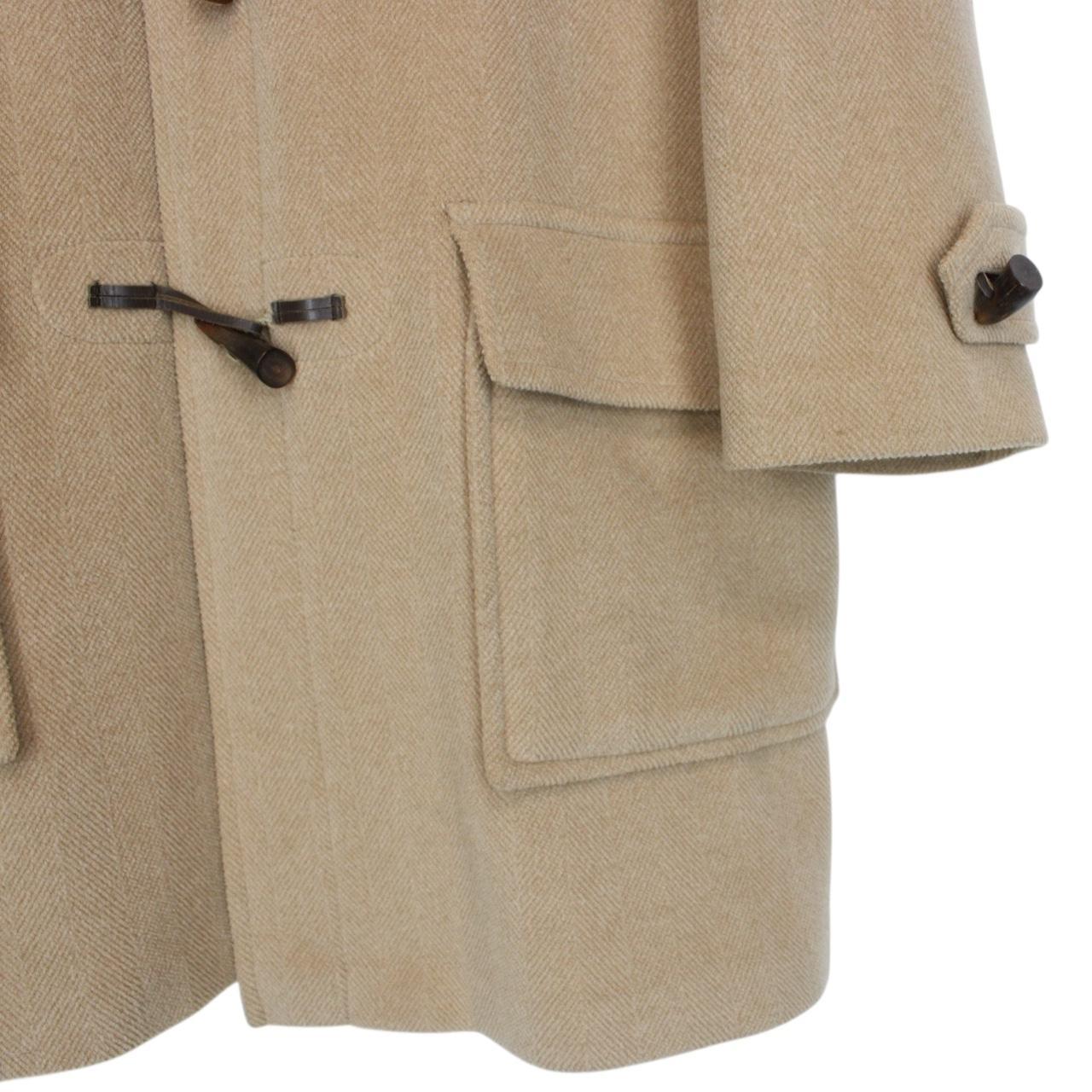 Vintage Burberry London Beige Wool Duffle Coat