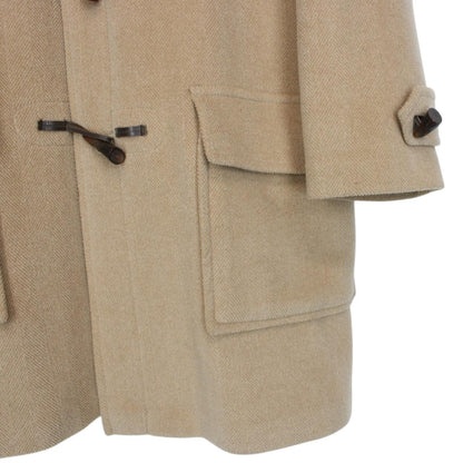 Vintage Burberry London Beige Wool Duffle Coat