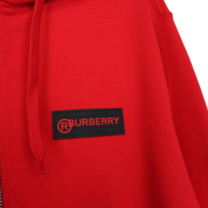 Burberry Red and Tan Nova Check Full Zip Aubree Hoodie Jumper