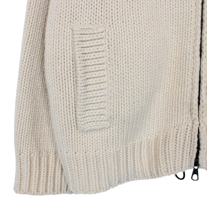 Vintage Stone Island AW 2003 Cream President Wool Knit Jacket