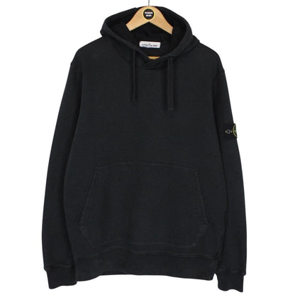 Stone Island SS 2021 Black Cotton Hoodie Jumper