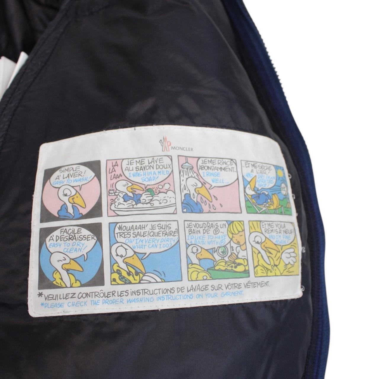 Moncler Nash Navy Blue Full Zip Nylon Down Jacket