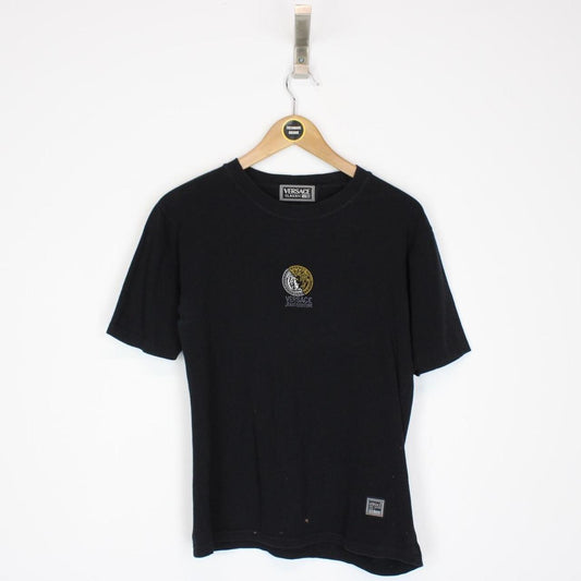 Vintage 90s Versace Classic Black Short Sleeve Cotton T-Shirt