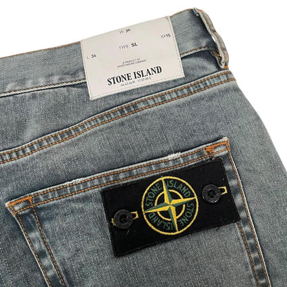 Stone Island AW 2015 Blue Slim Fit Denim Jeans