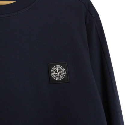 Stone Island AW 2016 Navy Blue Long Sleeve Compass T-Shirt